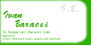 ivan baracsi business card